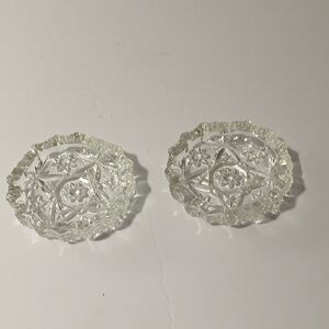 Anchor Hocking Clear Glass Decorative Bowls